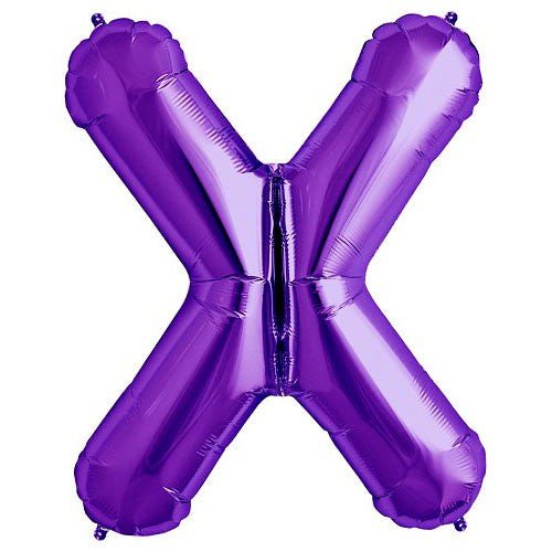 34 inch LETTER X - NORTHSTAR - PURPLE - LA Balloons
