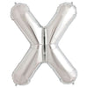 34 inch LETTER X - NORTHSTAR - SILVER - LA Balloons