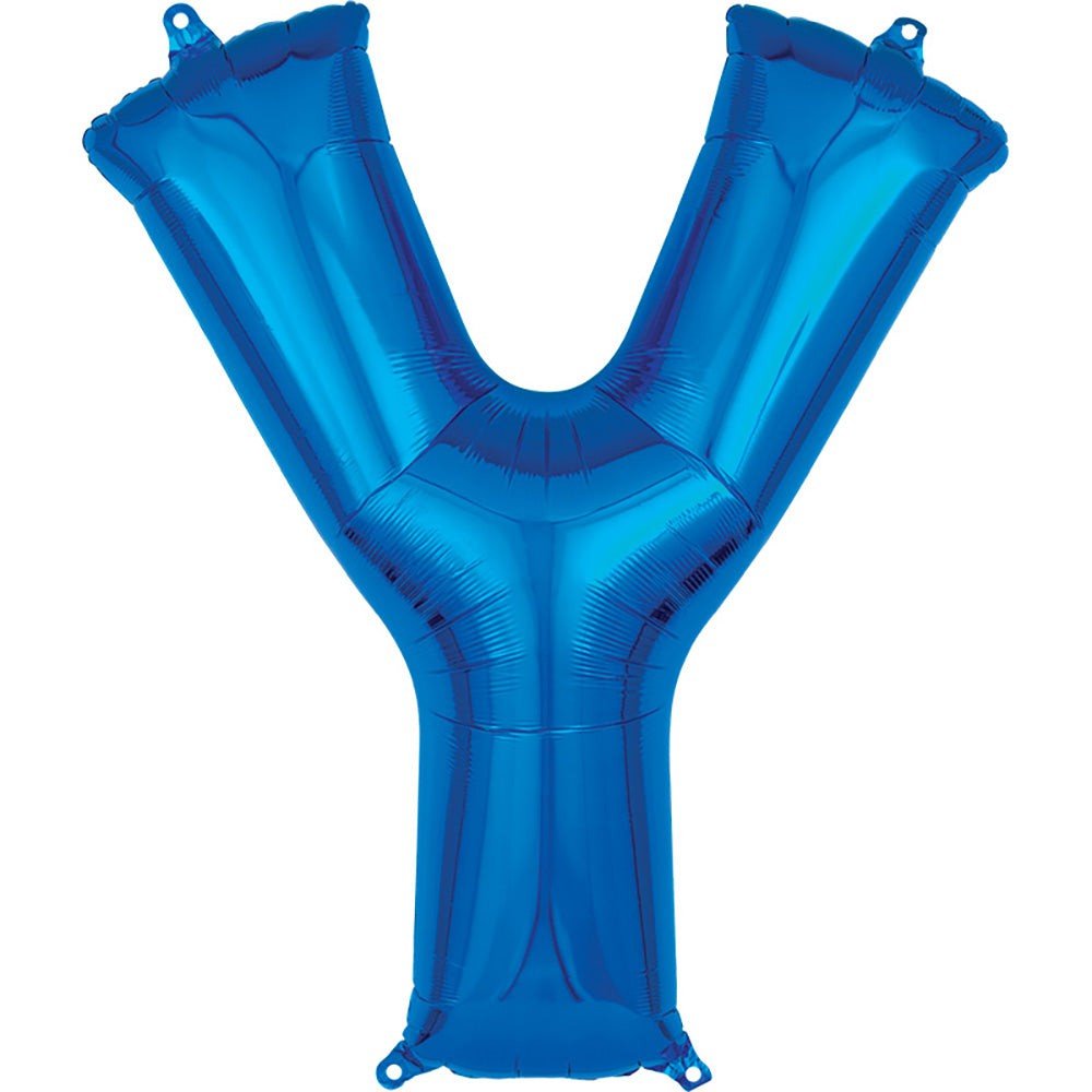 34 inch LETTER Y - ANAGRAM - BLUE
