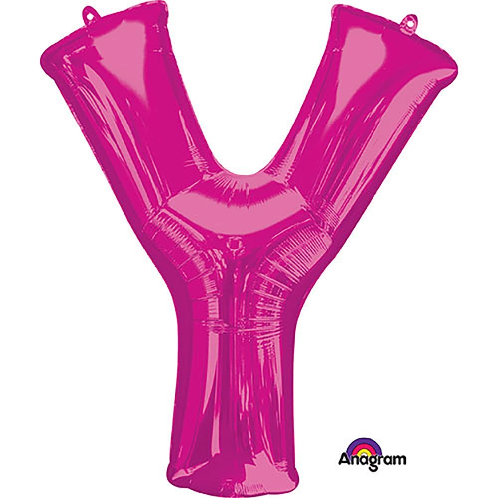 34 inch LETTER Y - ANAGRAM - PINK