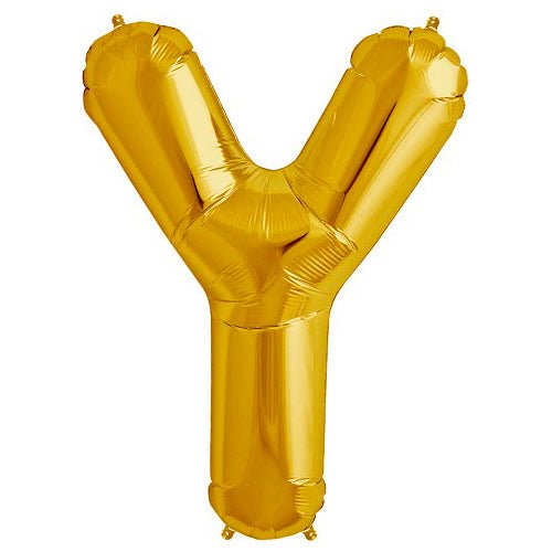 34 inch LETTER Y - NORTHSTAR - GOLD - LA Balloons