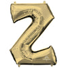 34 inch LETTER Z - ANAGRAM - WHITE GOLD - LA Balloons