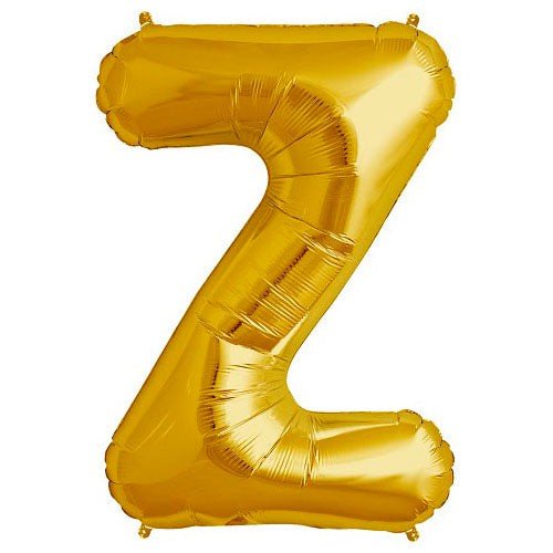 34 inch LETTER Z - NORTHSTAR - GOLD - LA Balloons