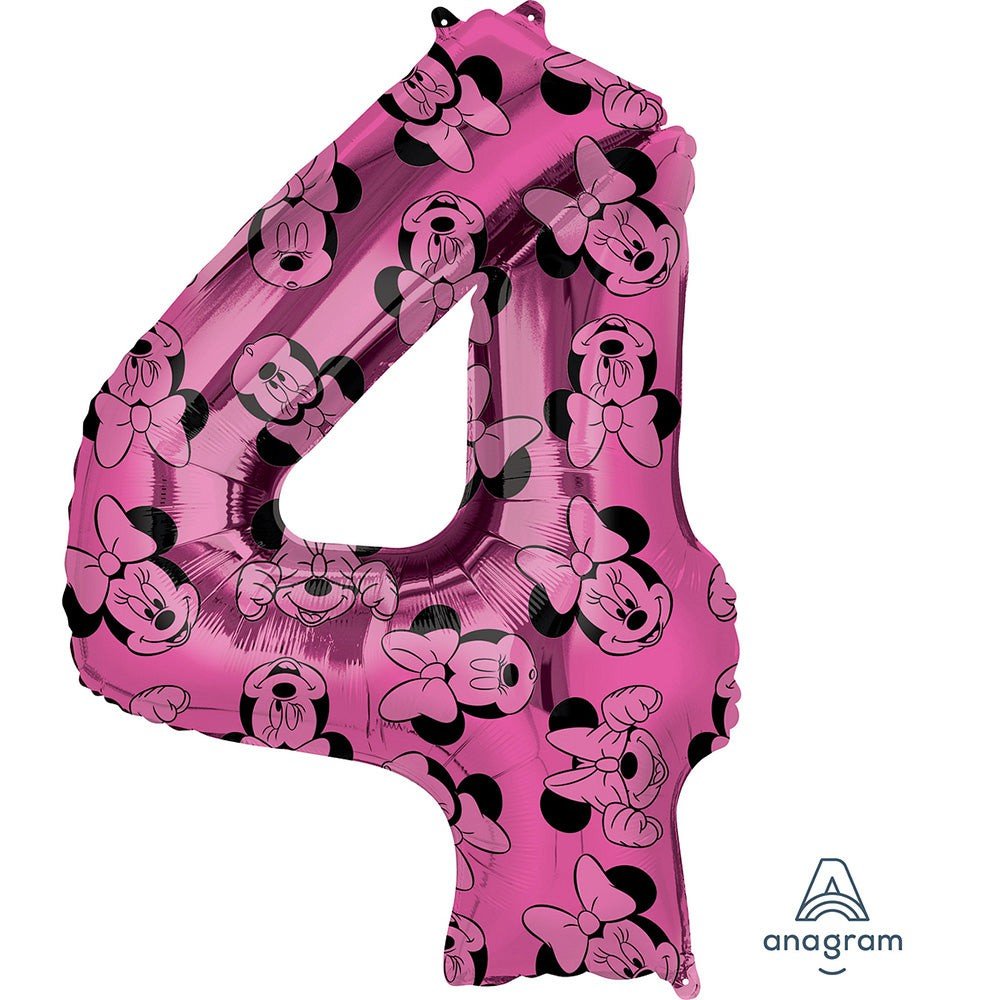34 inch MINNIE MOUSE FOREVER NUMBER 4