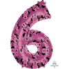 34 inch MINNIE MOUSE FOREVER NUMBER 6 - LA Balloons
