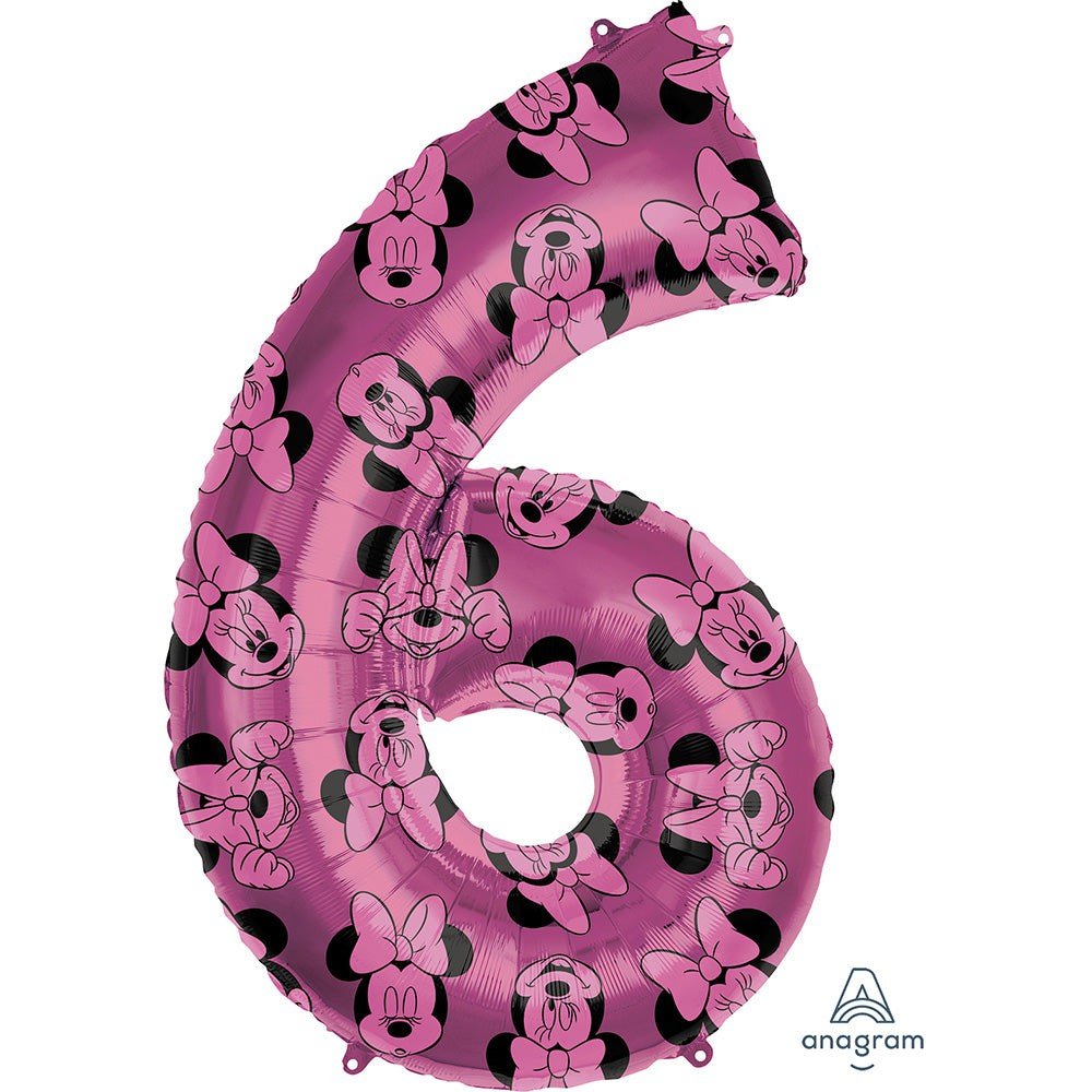 34 inch MINNIE MOUSE FOREVER NUMBER 6