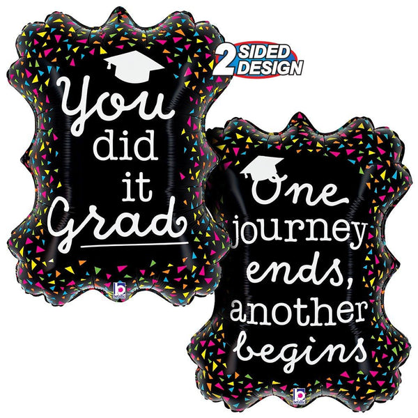 34 inch NEON GRAD FRAME - LA Balloons