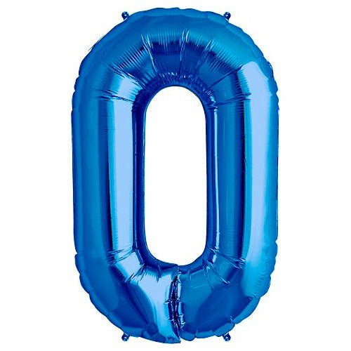 34 inch NUMBER 0 - NORTHSTAR - BLUE - LA Balloons