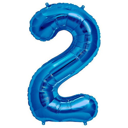 34 inch NUMBER 2 - NORTHSTAR - BLUE - LA Balloons