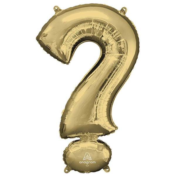 34 inch SYMBOL ? - ANAGRAM - WHITE GOLD - LA Balloons