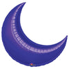 35 inch CRESCENT MOON - PURPLE (3 PK) - LA Balloons