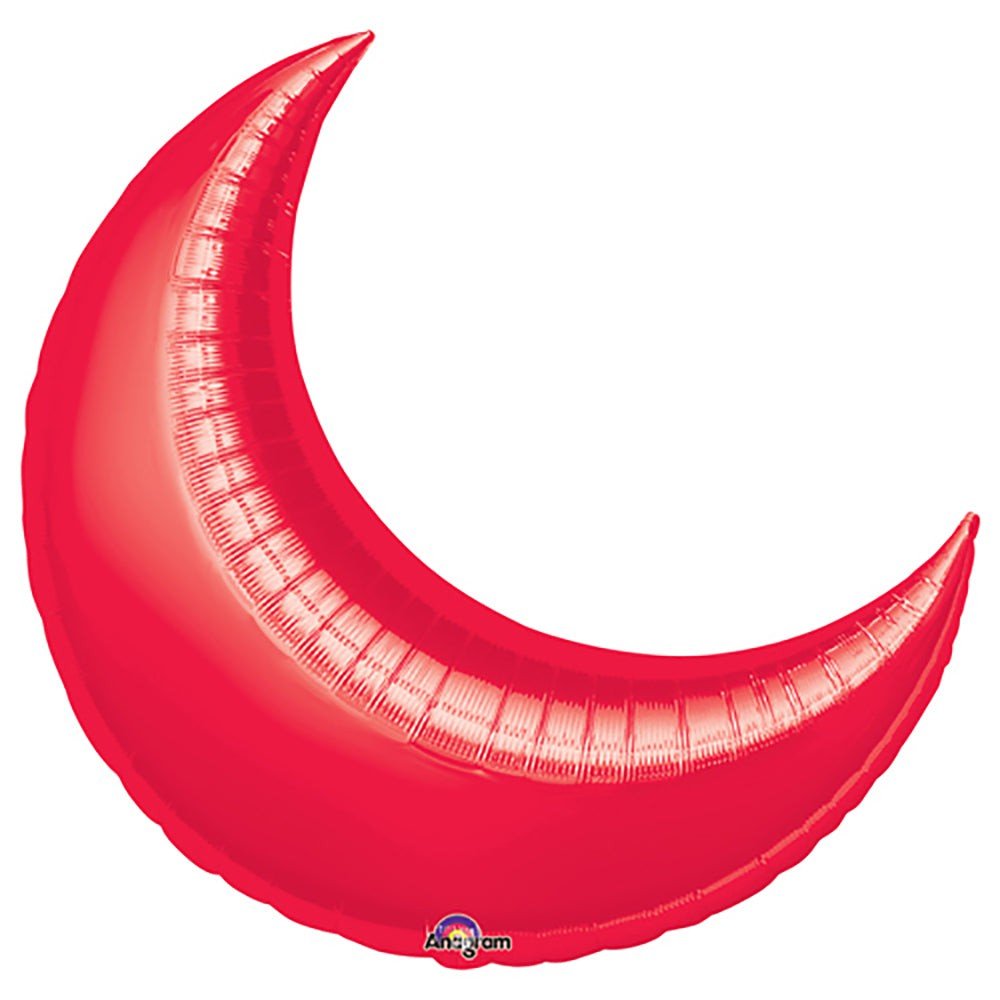 35 inch CRESCENT MOON - RED (3 PK)