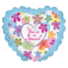 35 inch YOU'RE SO SPECIAL FLOWER DOT RUFFLE - LA Balloons