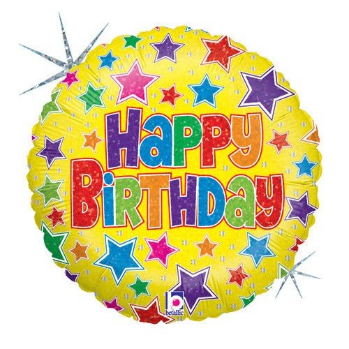 36 inch BOLD STARS BIRTHDAY - LA Balloons