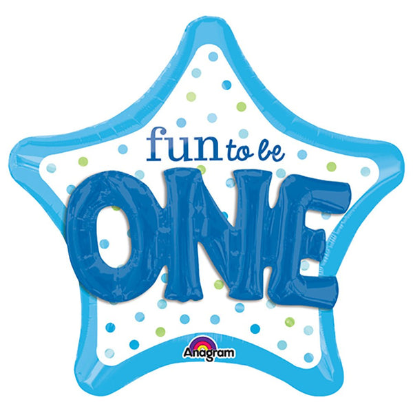 36 inch FUN TO BE O - N - E BOY - LA Balloons