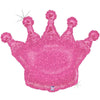 36 inch GLITTERING CROWN - PINK - LA Balloons