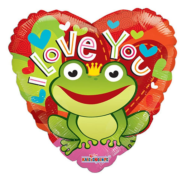 36 inch I LOVE YOU FROG HEART - LA Balloons