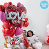 36 inch LOVE HEARTS & DOTS - LA Balloons