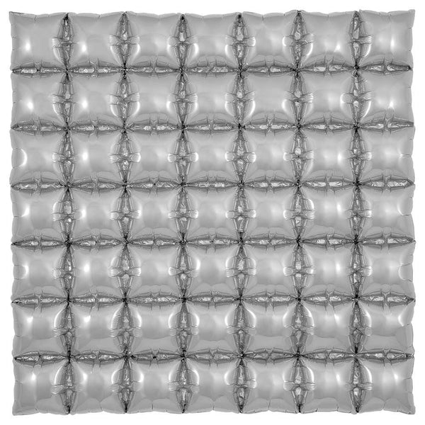 36 inch WAFFLE PANEL - SILVER - LA Balloons