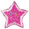 36 inch WELCOME BABY GIRL STARS - LA Balloons