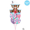 37 inch DECORATED GINGERBREAD HOUSE - LA Balloons