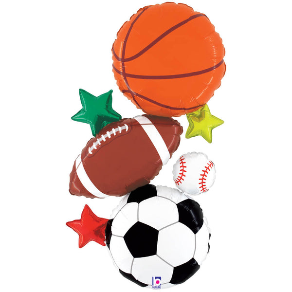 37 inch MULTI - SPORTS STACKER - LA Balloons
