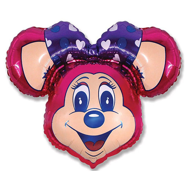 37 inch SUPER LOLLY MOUSE - FUCHSIA - LA Balloons