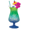 37 inch TROPICAL BLUE HAWAIIAN DRINK - LA Balloons