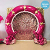 38 inch MODULAR ARCH SHAPED PANEL - GLITTER ROSE GOLD - LA Balloons