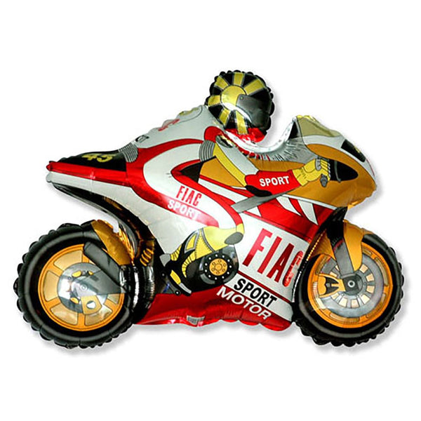 38 inch MOTORBIKE - ORANGE - LA Balloons