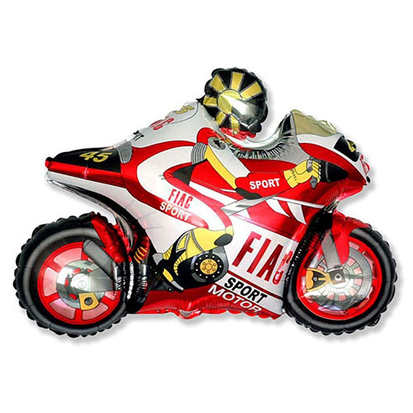 38 inch MOTORBIKE - RED - LA Balloons