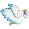 38 inch STORK BABY BOY - LA Balloons