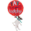 38 inch YAY BIRTHDAY DOG - LA Balloons