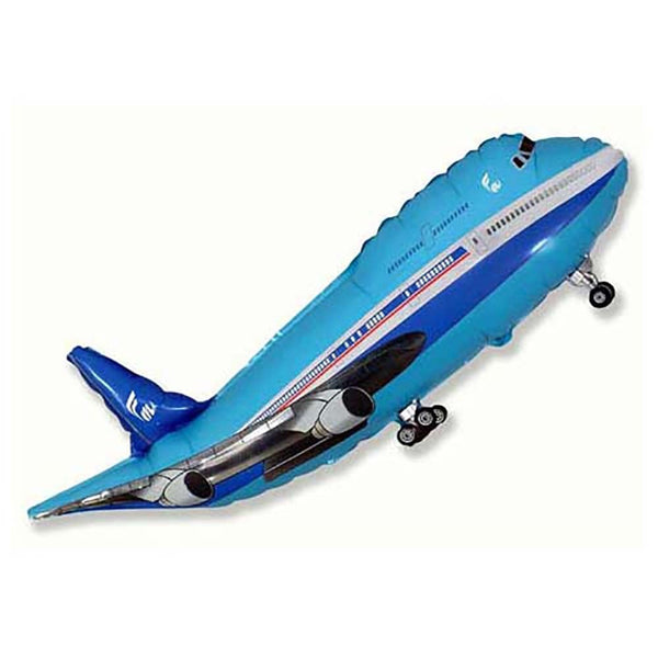 39 inch AIRPLANE - BLUE - LA Balloons