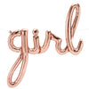 39 inch GIRL SCRIPT - ROSE GOLD (AIR - FILL ONLY) - LA Balloons