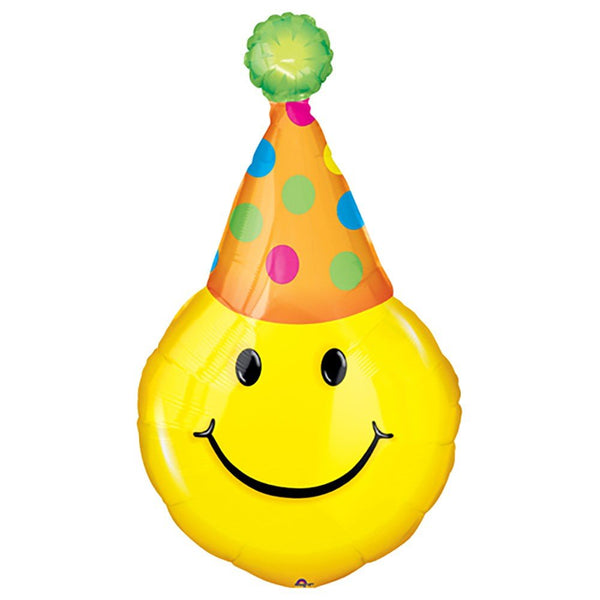 39 inch PARTY HAT SMILES - LA Balloons