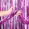 3ft X 6.5ft FOIL FRINGE CURTAIN - METALLIC LAVENDER - LA Balloons