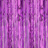 3ft X 6.5ft FOIL FRINGE CURTAIN - METALLIC PURPLE - LA Balloons