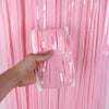 3ft X 6.5ft FOIL FRINGE CURTAIN - PINK - LA Balloons