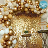 3ft X 6.5ft FOIL SQUARES CURTAIN - METALLIC GOLD - LA Balloons