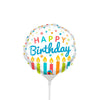 4 inch BIRTHDAY CANDLES MINI SHAPE (AIR - FILL ONLY) - LA Balloons