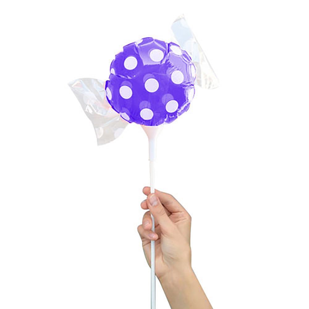 4 inch CANDY - PURPLE POLKA DOTS (AIR-FILL ONLY)
