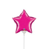 4 inch MINI STAR - MAGENTA (AIR - FILL ONLY) - LA Balloons