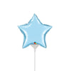 4 inch MINI STAR - PEARL LIGHT BLUE (AIR - FILL ONLY) - LA Balloons