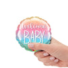 4 inch WELCOME BABY RAINBOW CONFETTI MINI SHAPE (AIR - FILL ONLY) - LA Balloons