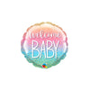 4 inch WELCOME BABY RAINBOW CONFETTI MINI SHAPE (AIR - FILL ONLY) - LA Balloons
