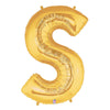 40 inch LETTER S - GOLD MEGALOON - LA Balloons