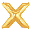 40 inch LETTER X - GOLD MEGALOON - LA Balloons
