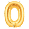 40 inch NUMBER 0 - GOLD MEGALOON - LA Balloons