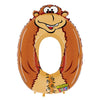 40 inch NUMBER 0 - GORILLA ZOOLOON - LA Balloons